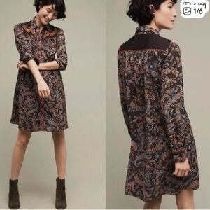 HOLDING HORSES Multicolor Paisley Long Sleeve Dress